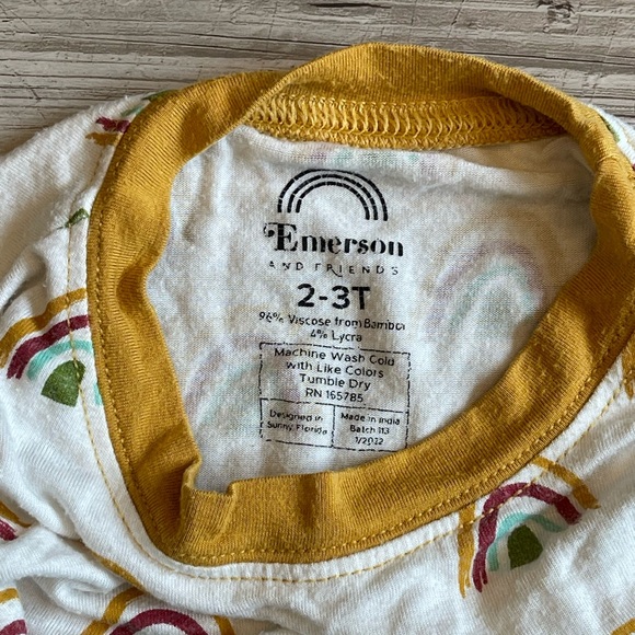 Emerson and Friends | Rainbow Bamboo Pajama Set | Size: 2T - 3T - Picture 4 of 6